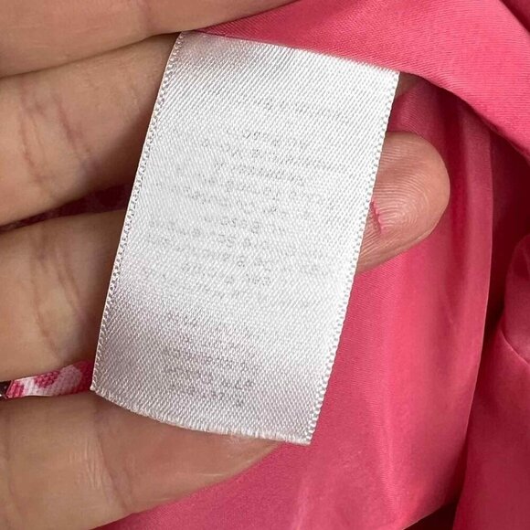 Talbots Petite A-Lined Skirt in Size 4P, Pink and White - Picture 6 of 7